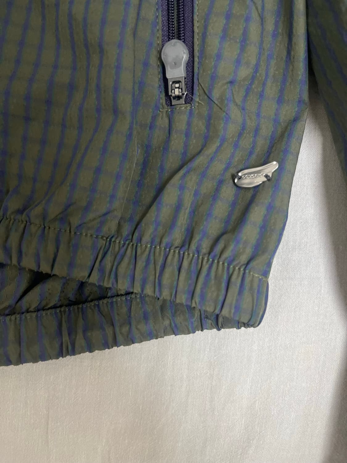 코이세이오 체크 윈드브레이커 머드 카키 상품이미지4