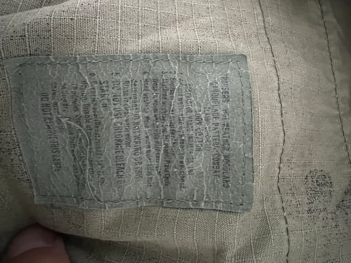 90‘ 밀리터리 립스탑원단 카고팬츠 상품이미지4