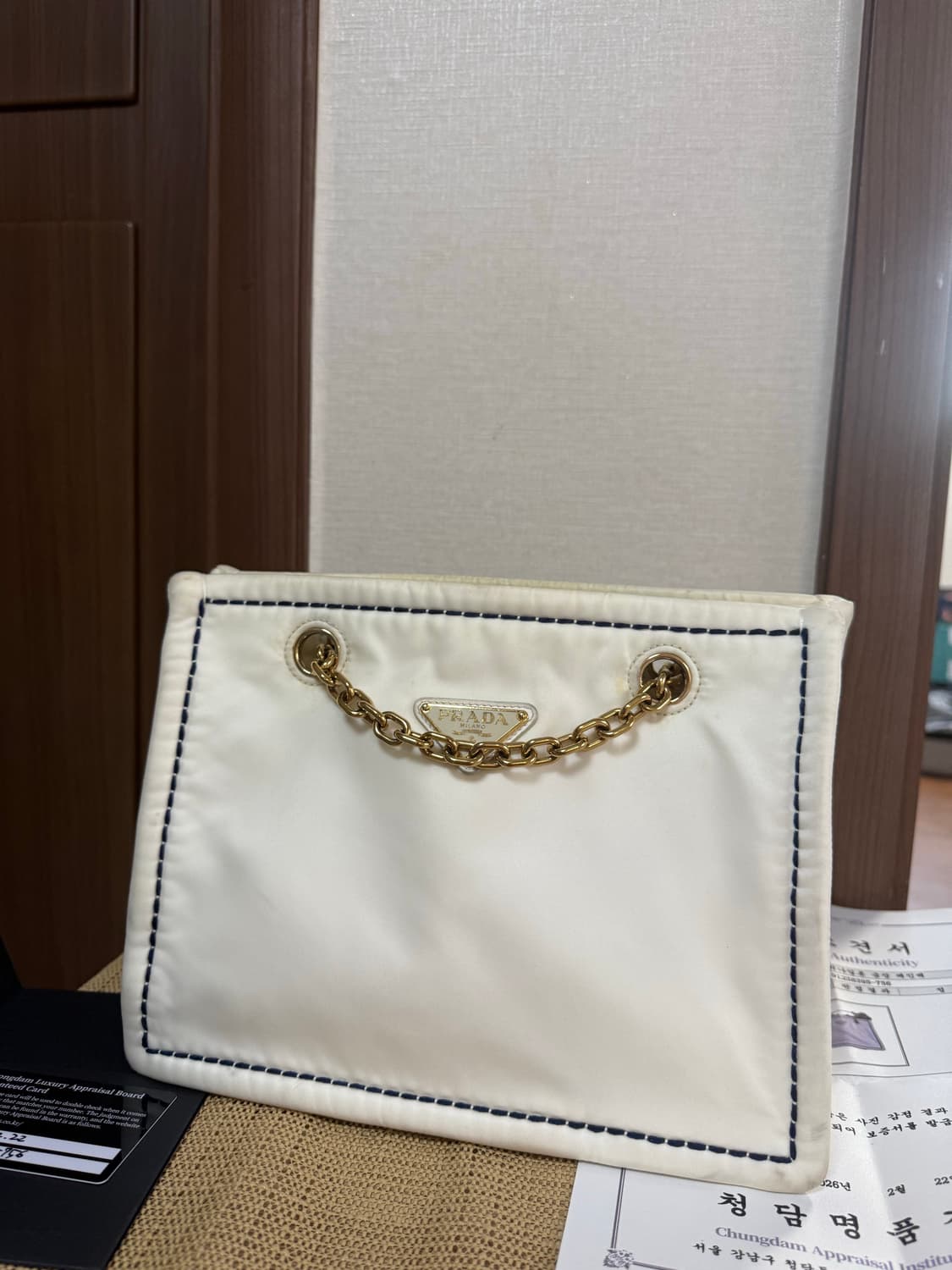 프라다 나일론 숄더 체인백(정품)!!! 상품이미지1