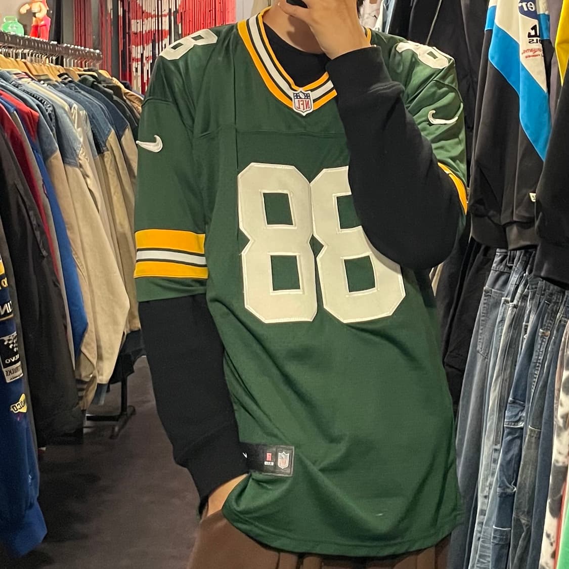 [IM] NFL X NIKE 그린 FINLEY No.88 반팔져지 상품이미지4