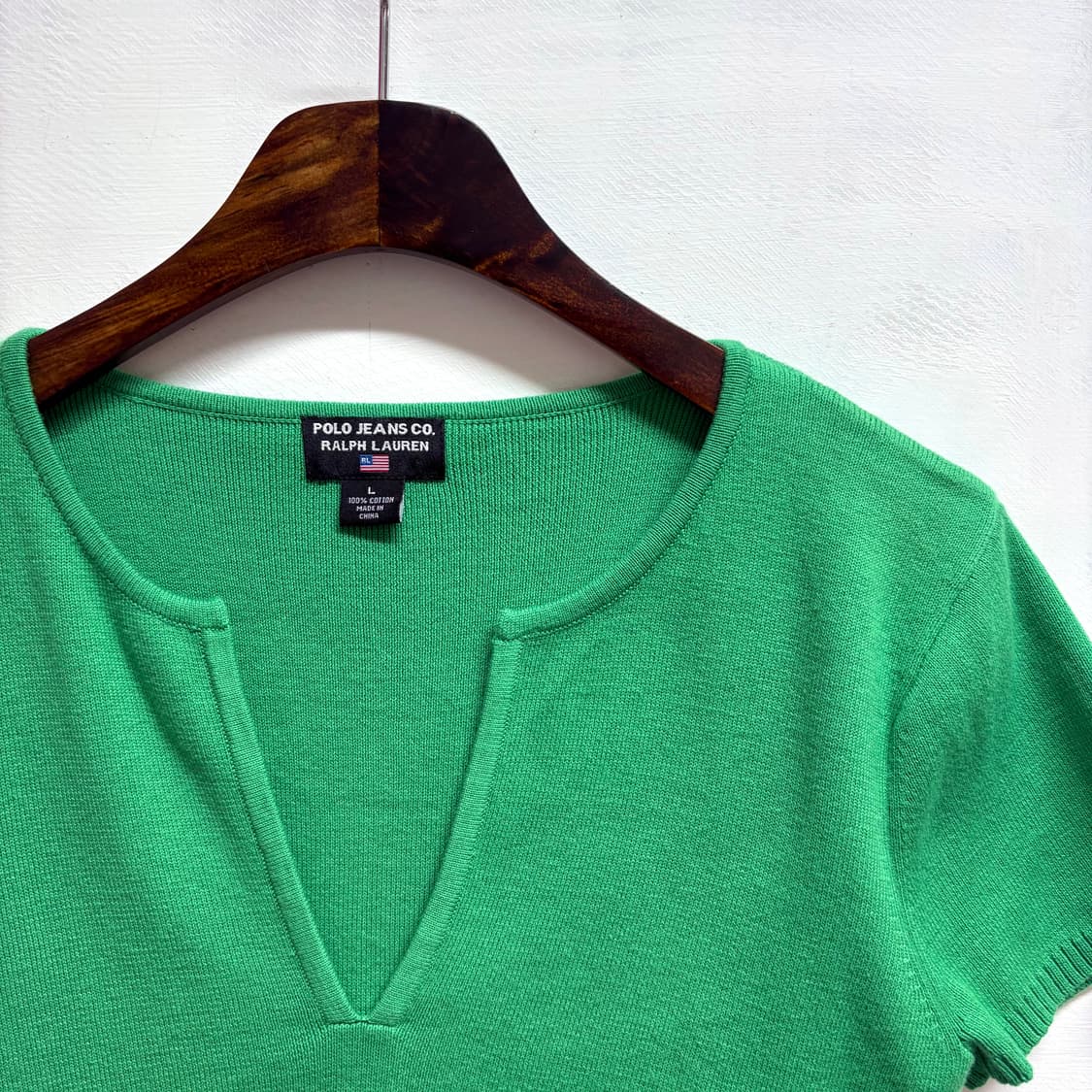 POLO JEANS Co. RALPH LAUREN 랄프로렌 그린 브이넥  상품이미지2