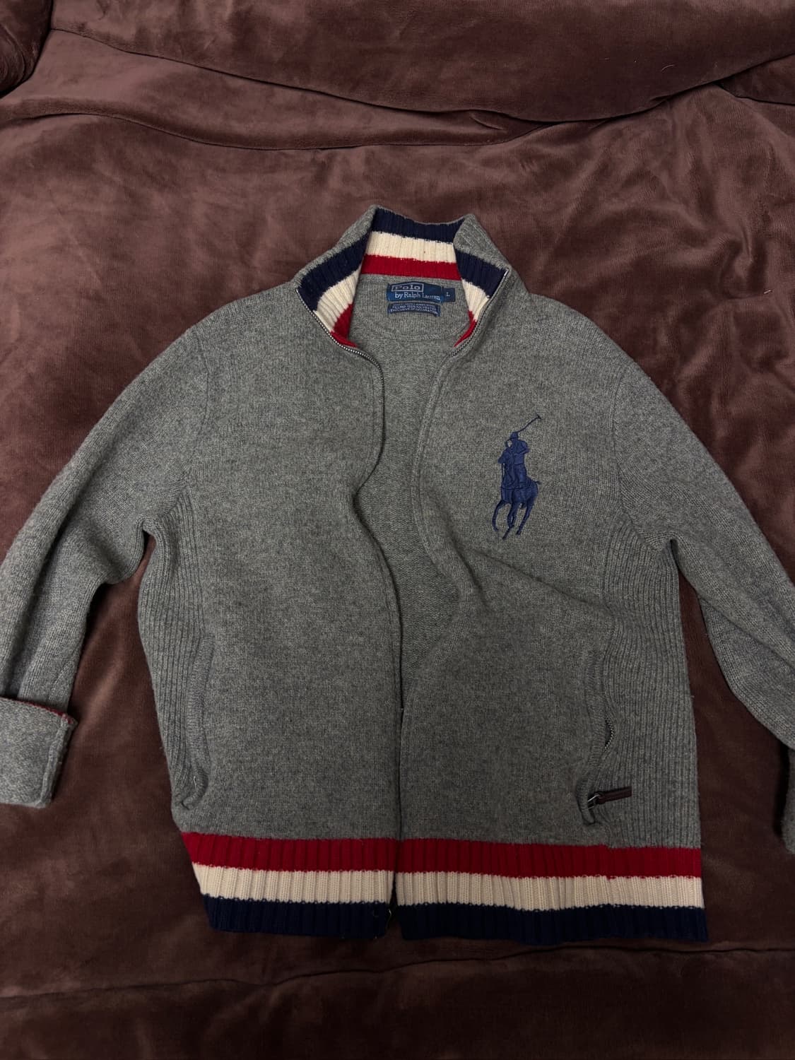 폴로 빅포니 니트집업 상품이미지1