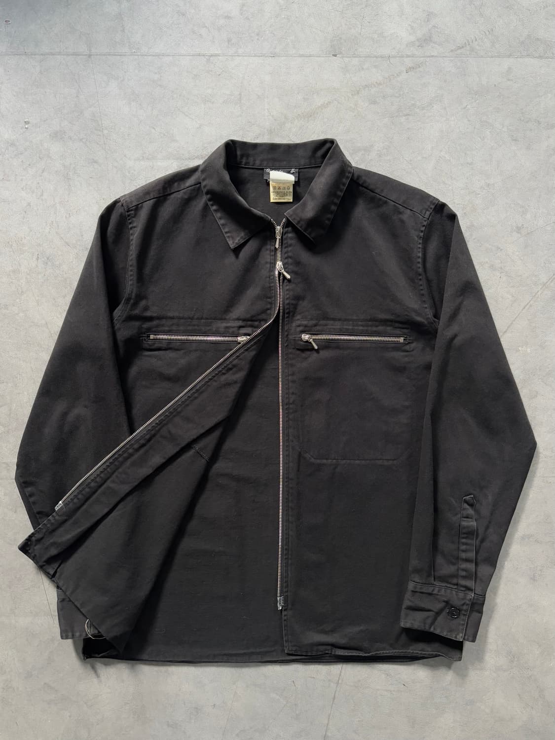 Agnes B 아네스베 90s 블랙 셔츠 집업 자켓 상품이미지2