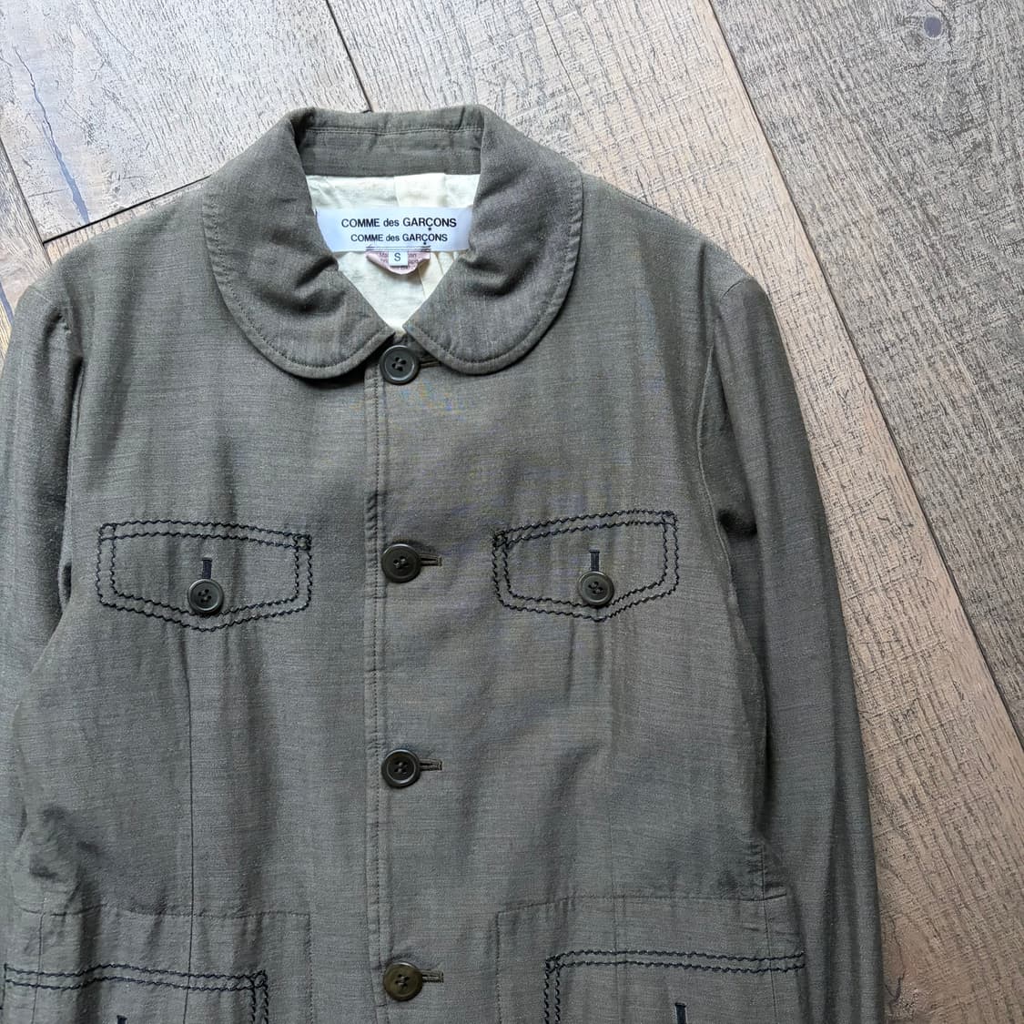 Pocket Stitch Round collar Jacket 상품이미지3