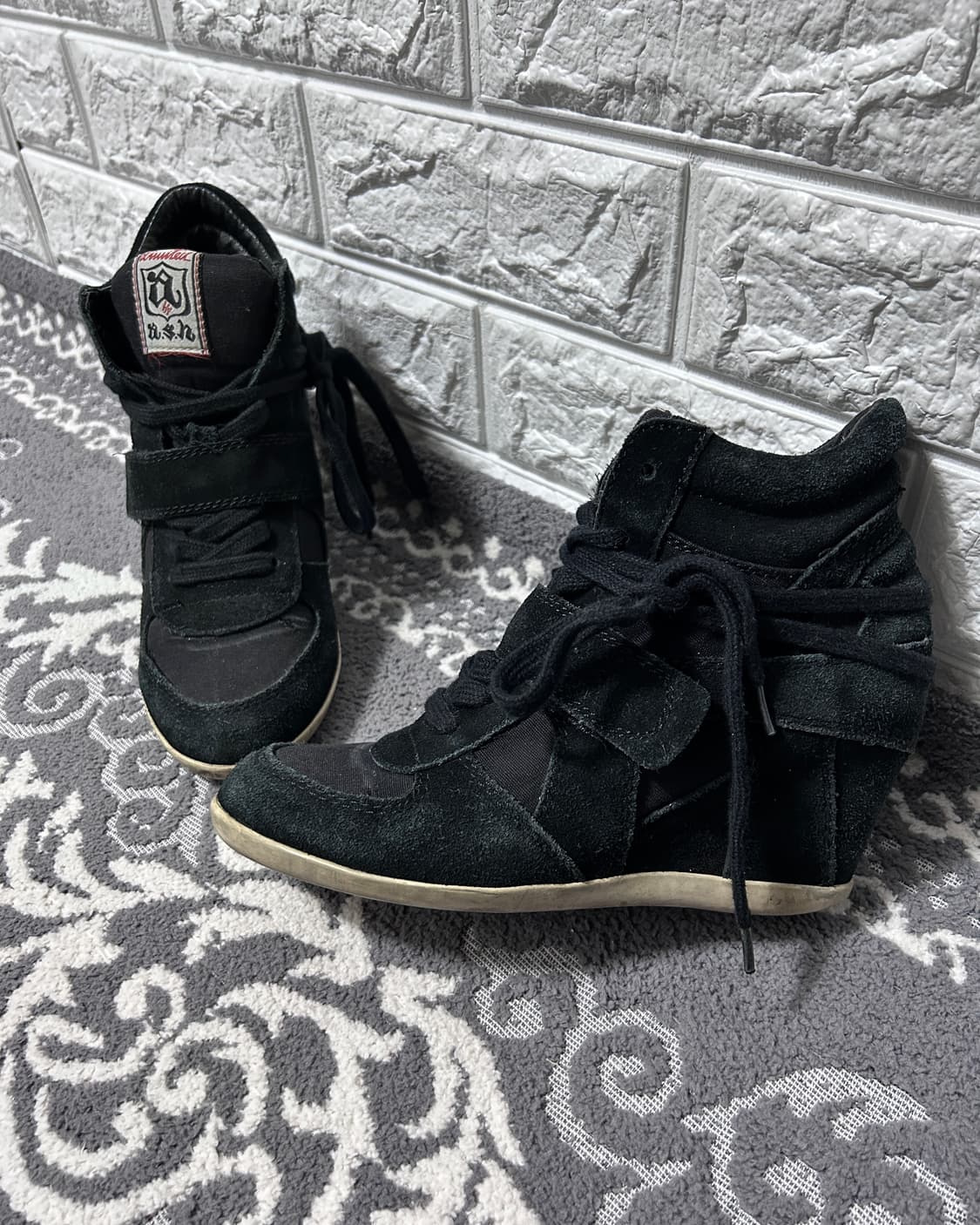 Ash 아쉬 히든 웨지 스웨이드 스니커즈 상품이미지1