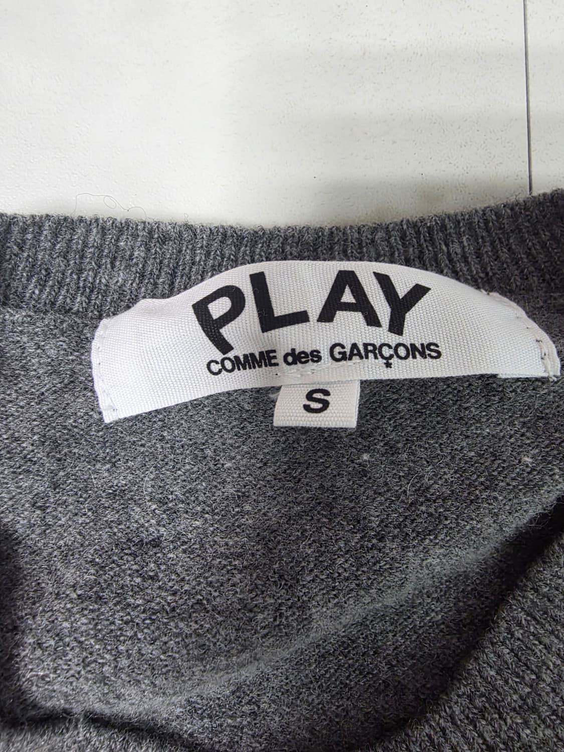 Comme des Garçons Play Cardigan Grey S 상품이미지2
