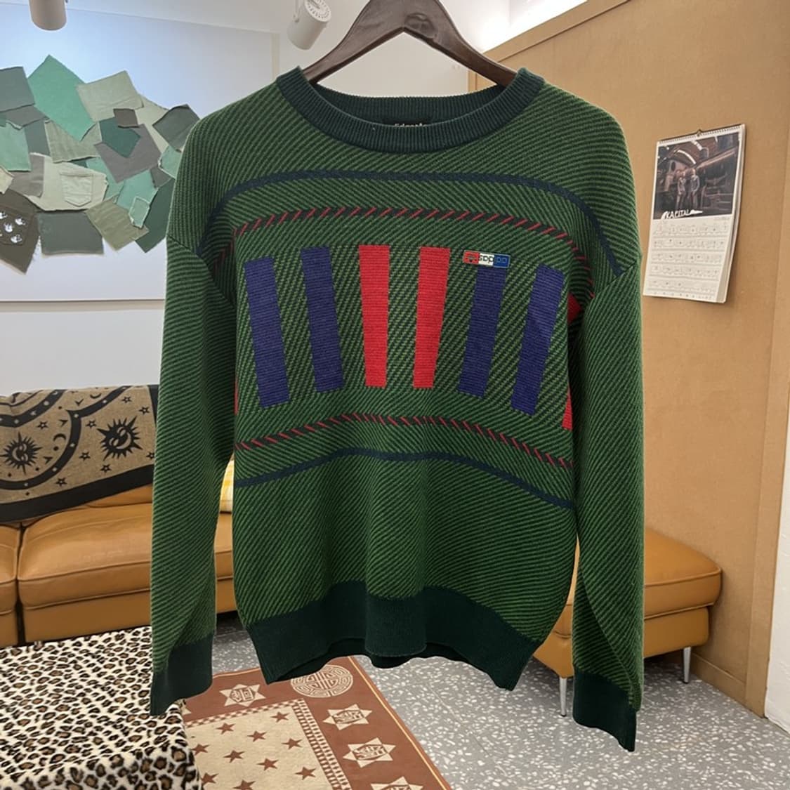 아디다스 레트로 90's 제우교역 울 뜨개 니트 100 C09758 상품이미지3