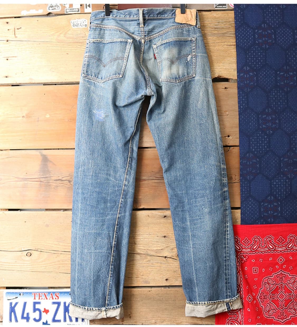 미국산 60S LEVIS 60년대 리바이스 501 빅E 셀비지 데님
 상품이미지4