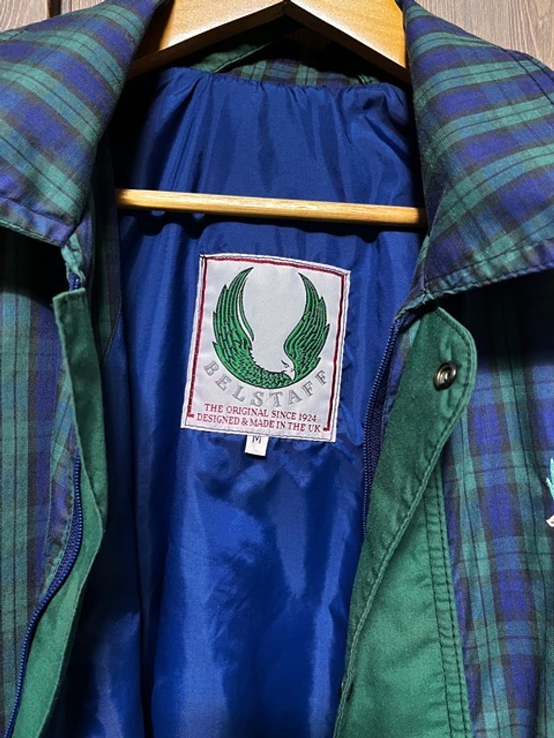 벨스타프 타탄체크  바람막이 코치자켓 루즈핏 M 상품이미지2