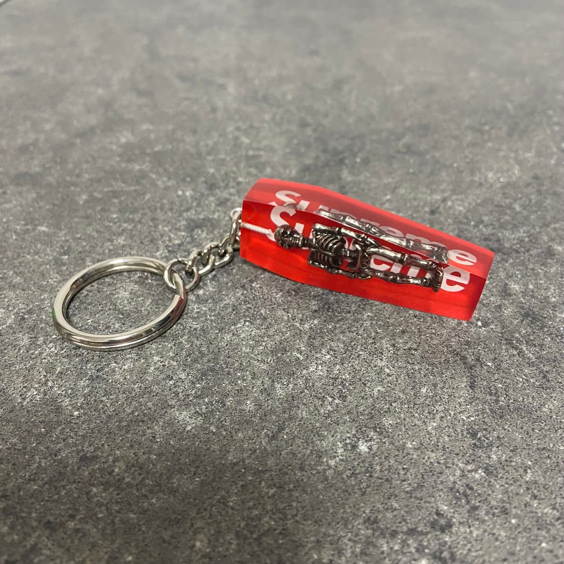 (OS) 슈프림 키체인 키링 키홀더 열쇠고리 스켈레톤 레드 상품이미지6