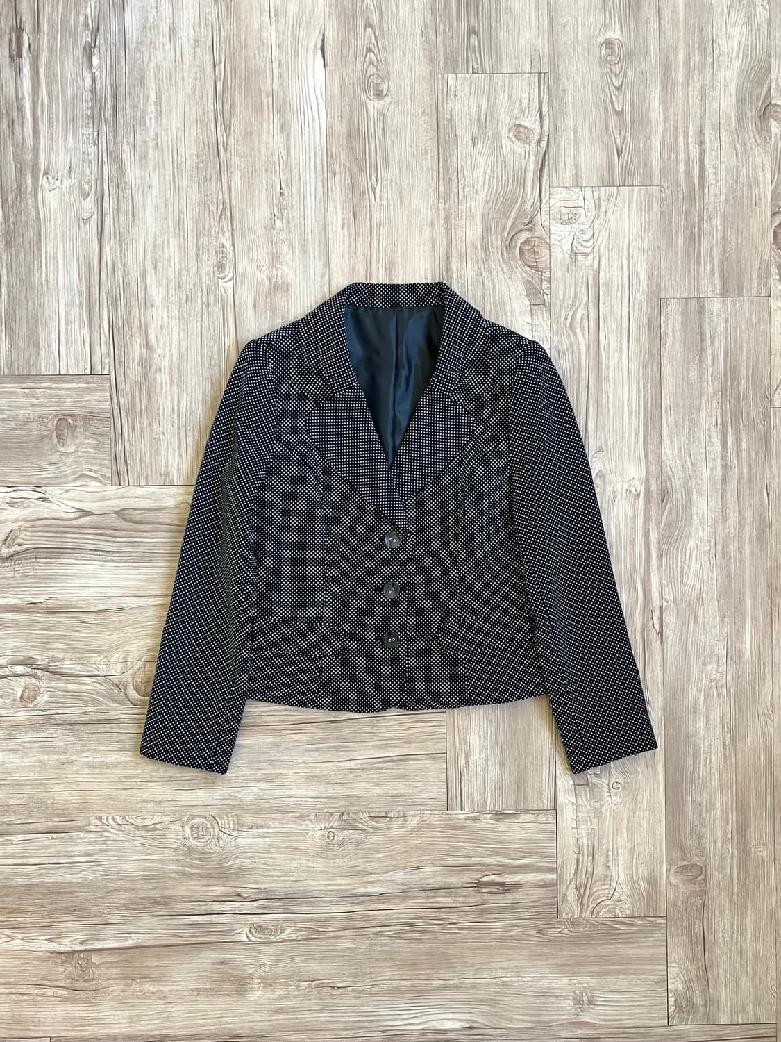 LA VORO ONE 도트 크롭 자켓  상품이미지1