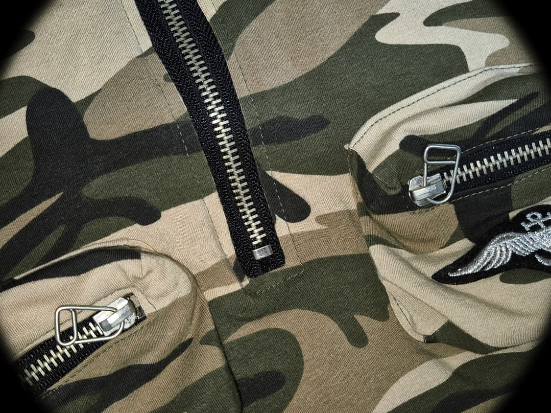 Vintage PUNK Camouflage Cargo halter top 상품이미지3