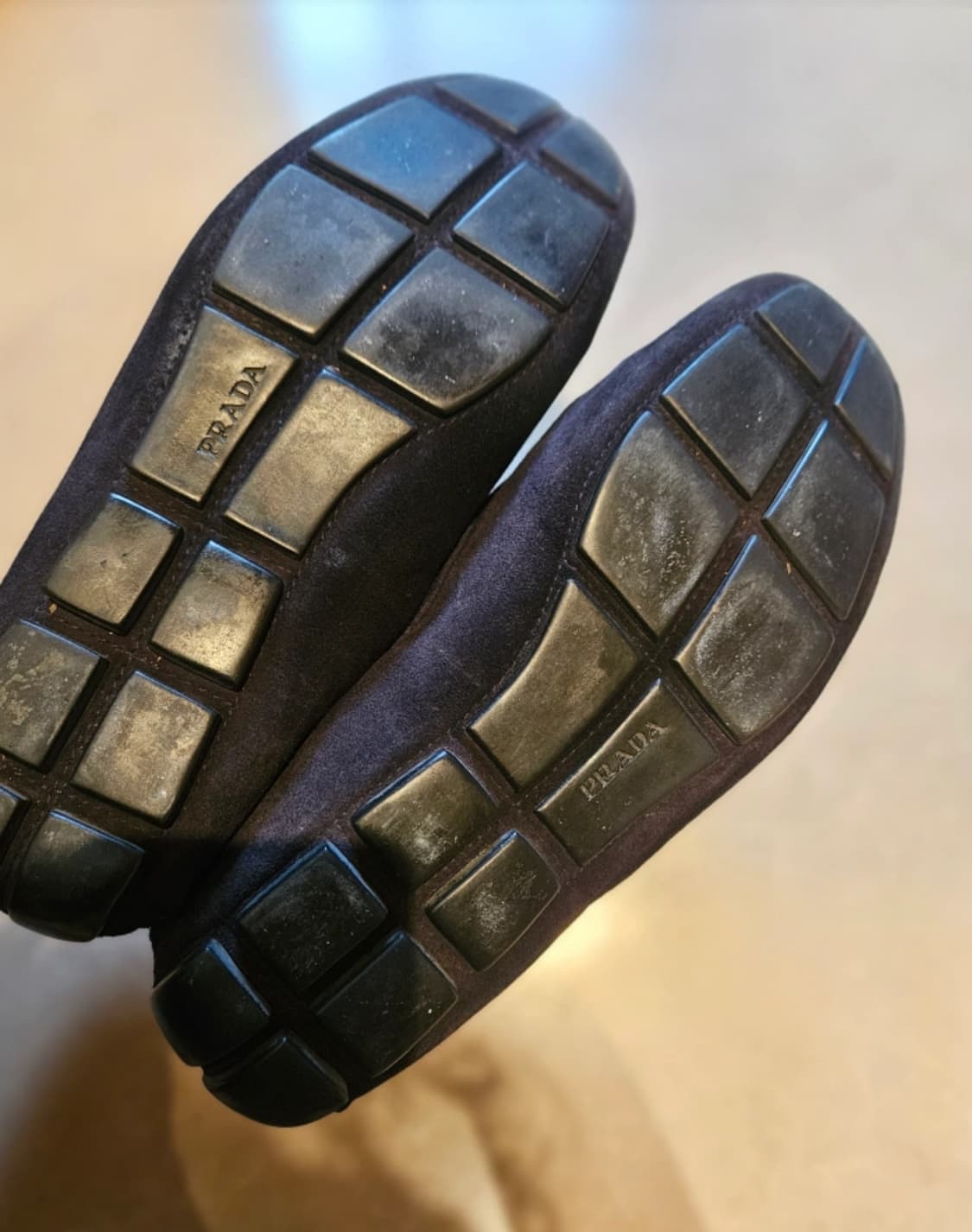 [프라다/빈티지] 스웨이드 워시드블랙 로퍼 / 270 상품이미지4