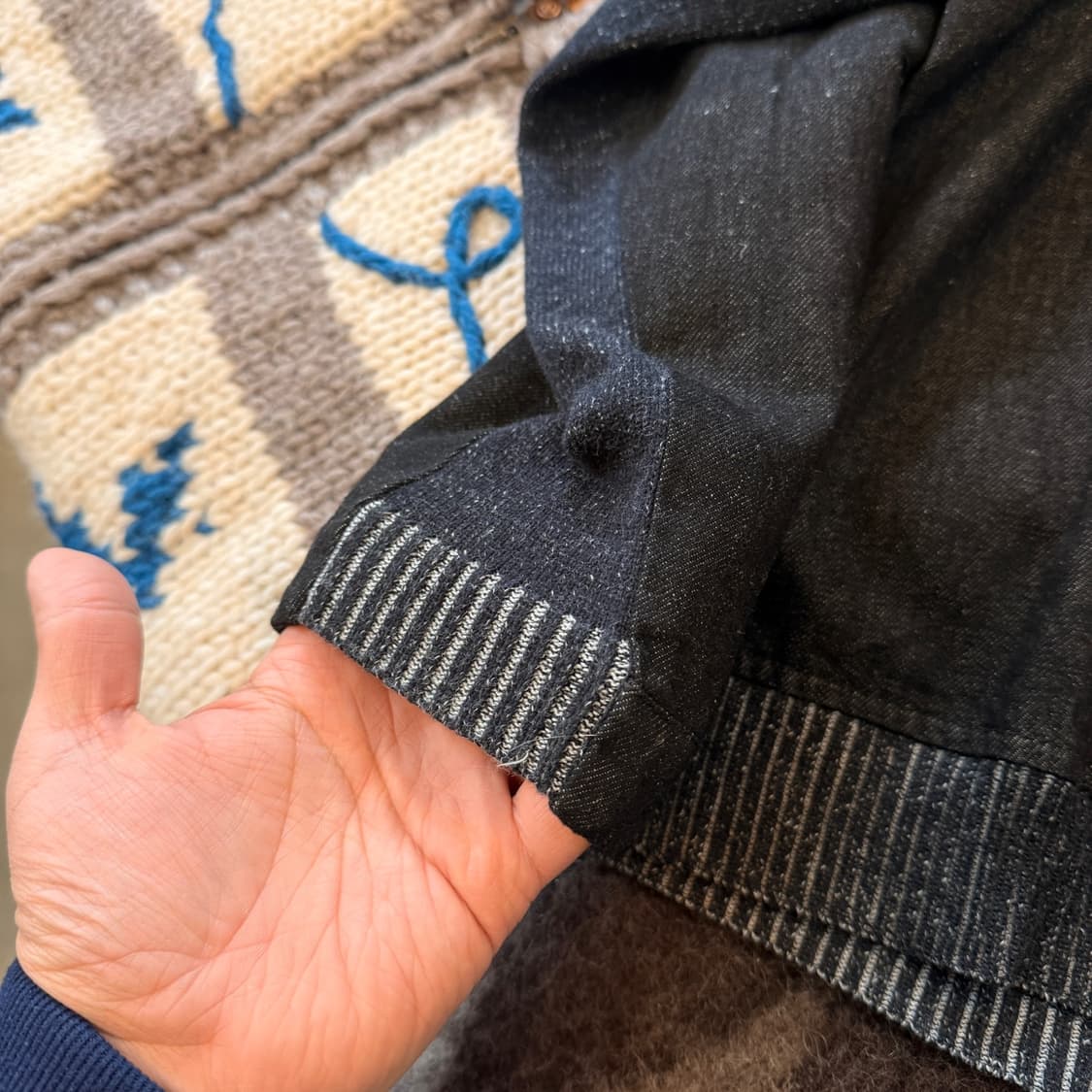 M&KYOKO 일본 에스닉 인디고 라이트 자켓 상품이미지7