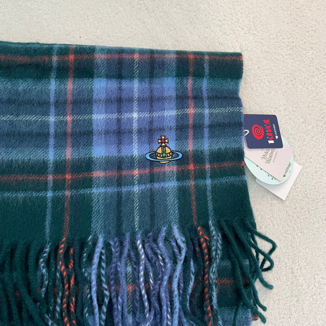 (새상품)비비안웨스트우드 캐시미어 머플러 상품이미지6