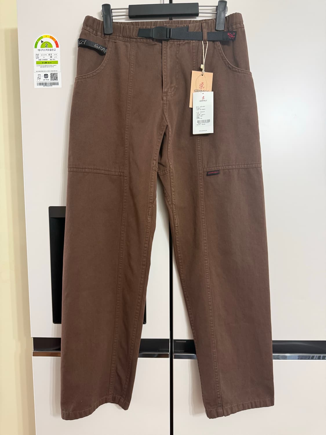 그라미치 가젯 팬츠 토바코 S 새제품 상품이미지1