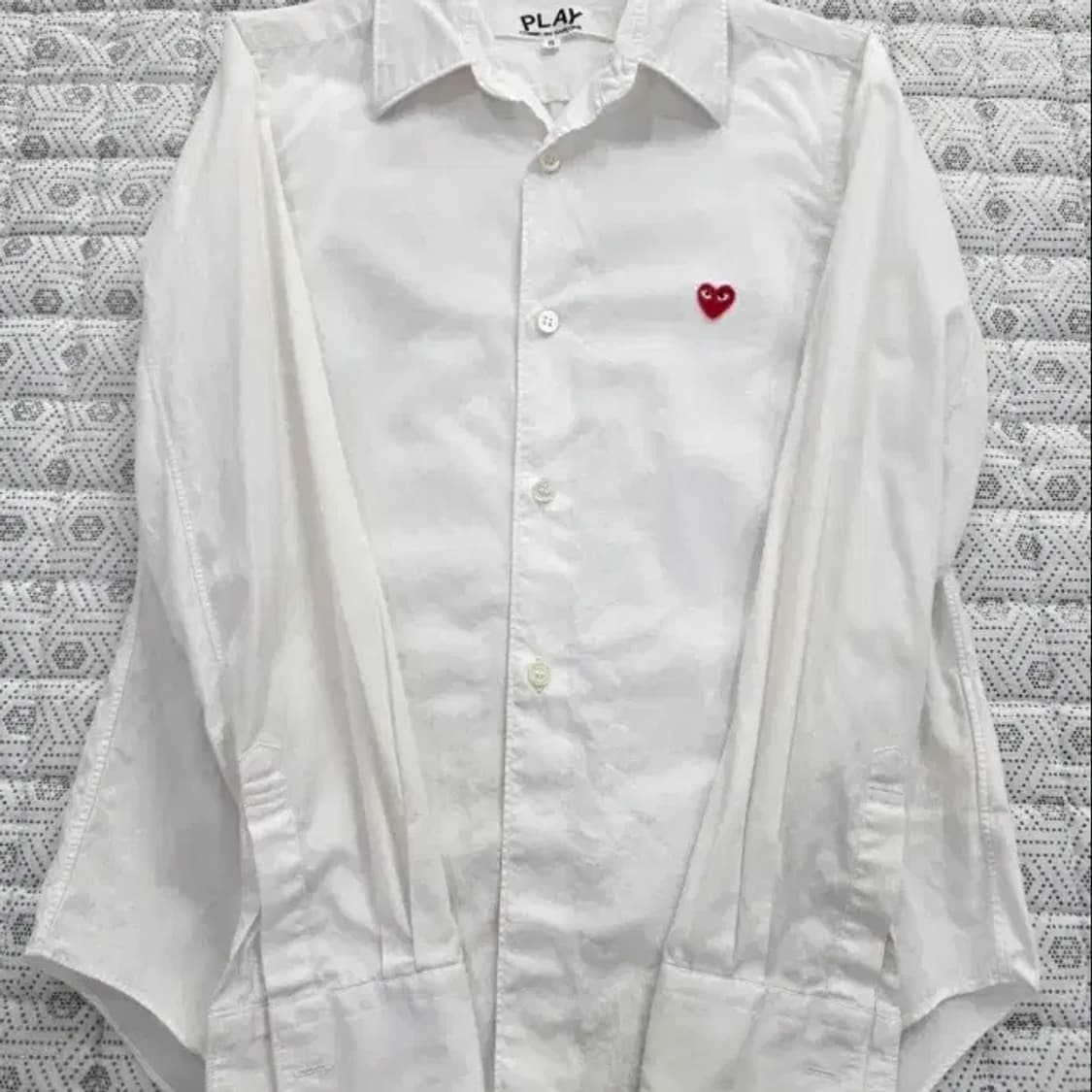 꼼데가르송 PLAY 화이트 셔츠 ~55 상품이미지2