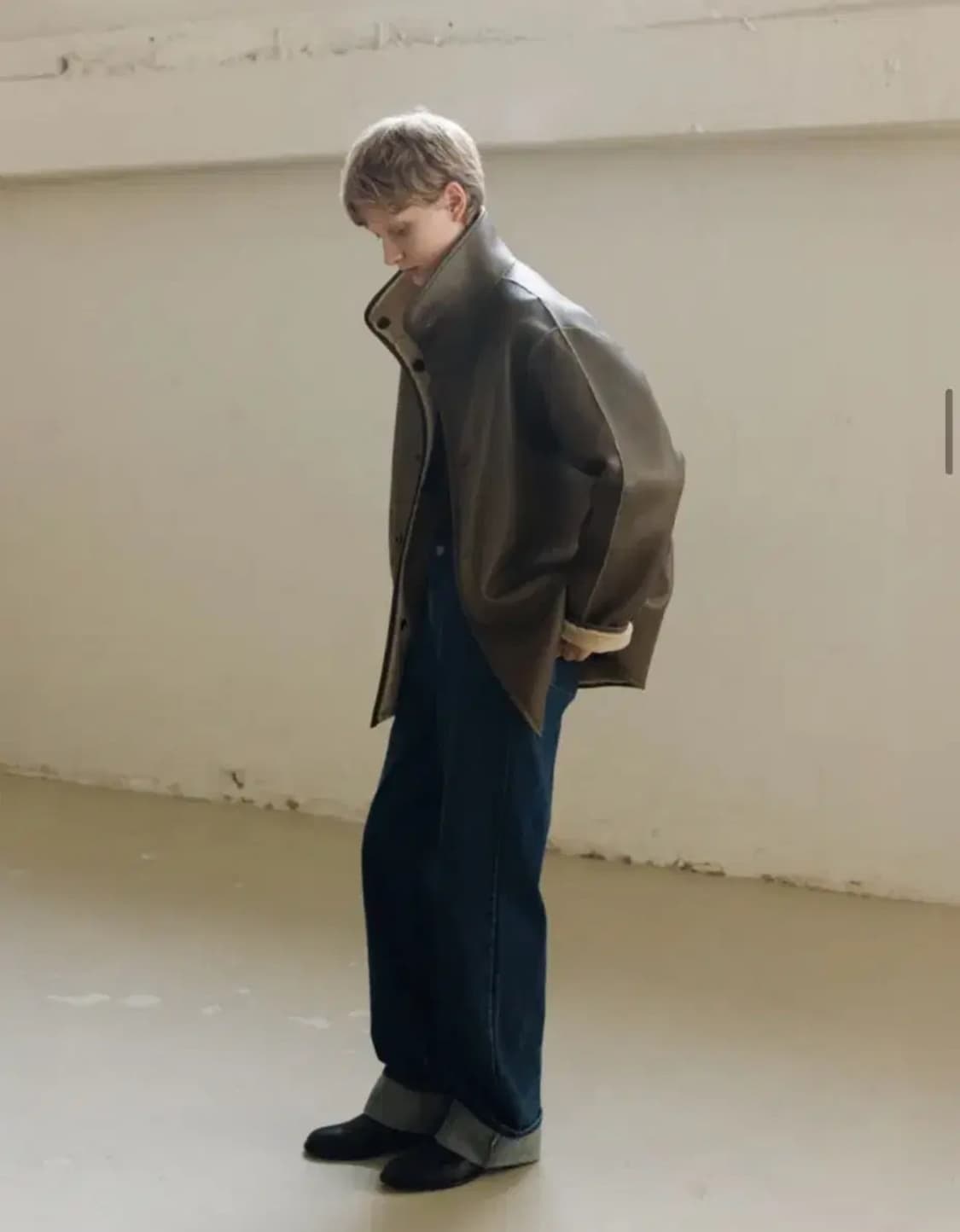 모이아 리버시블 무스탕 reversible fur coat (taupe) 상품이미지1