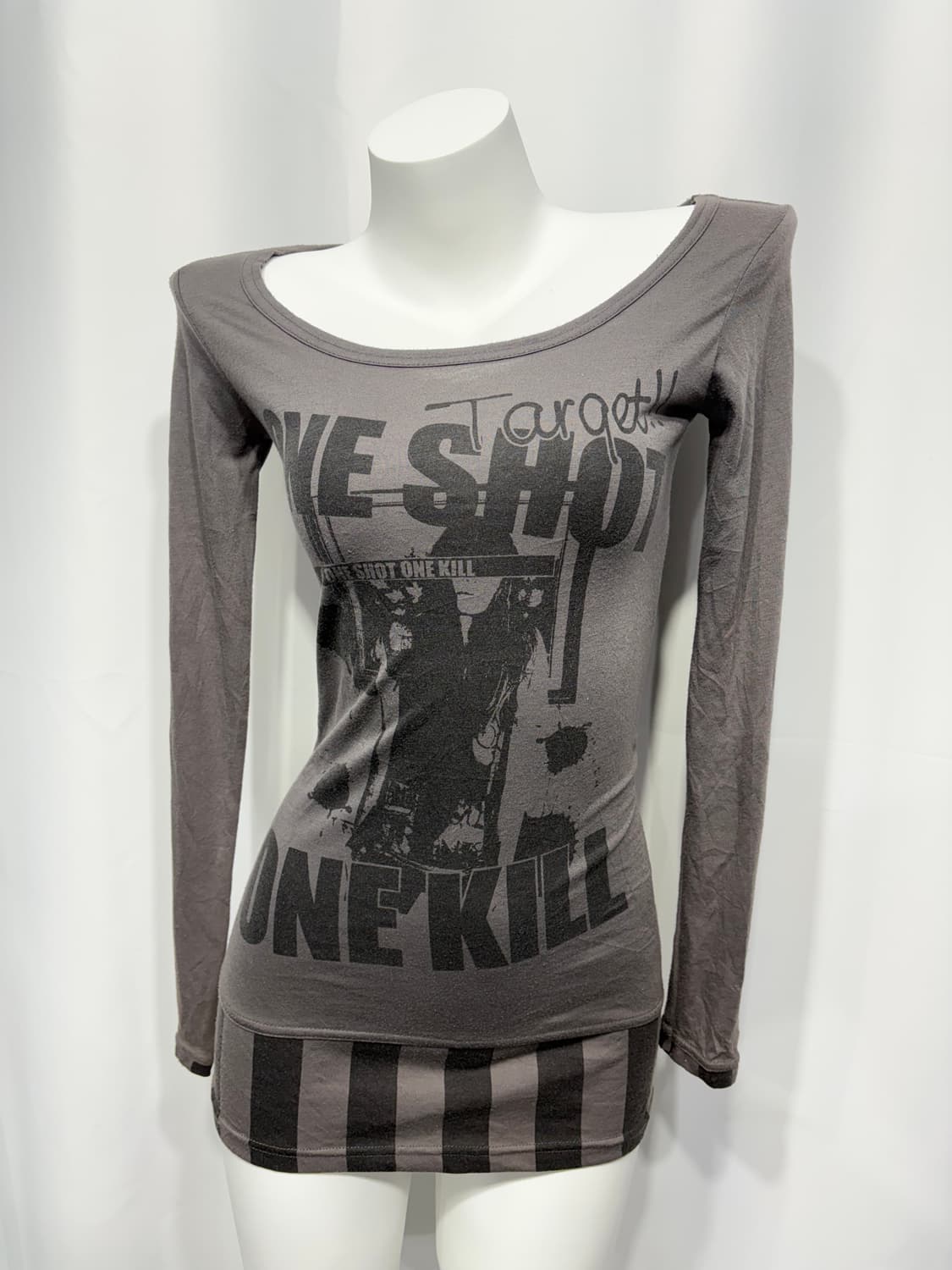 🎸그레이 프린팅 롱슬리브🎸 상품이미지6