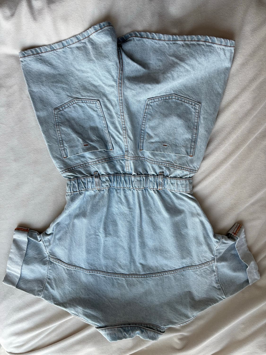 ZARA 반소매 데님 점프슈트 상품이미지2