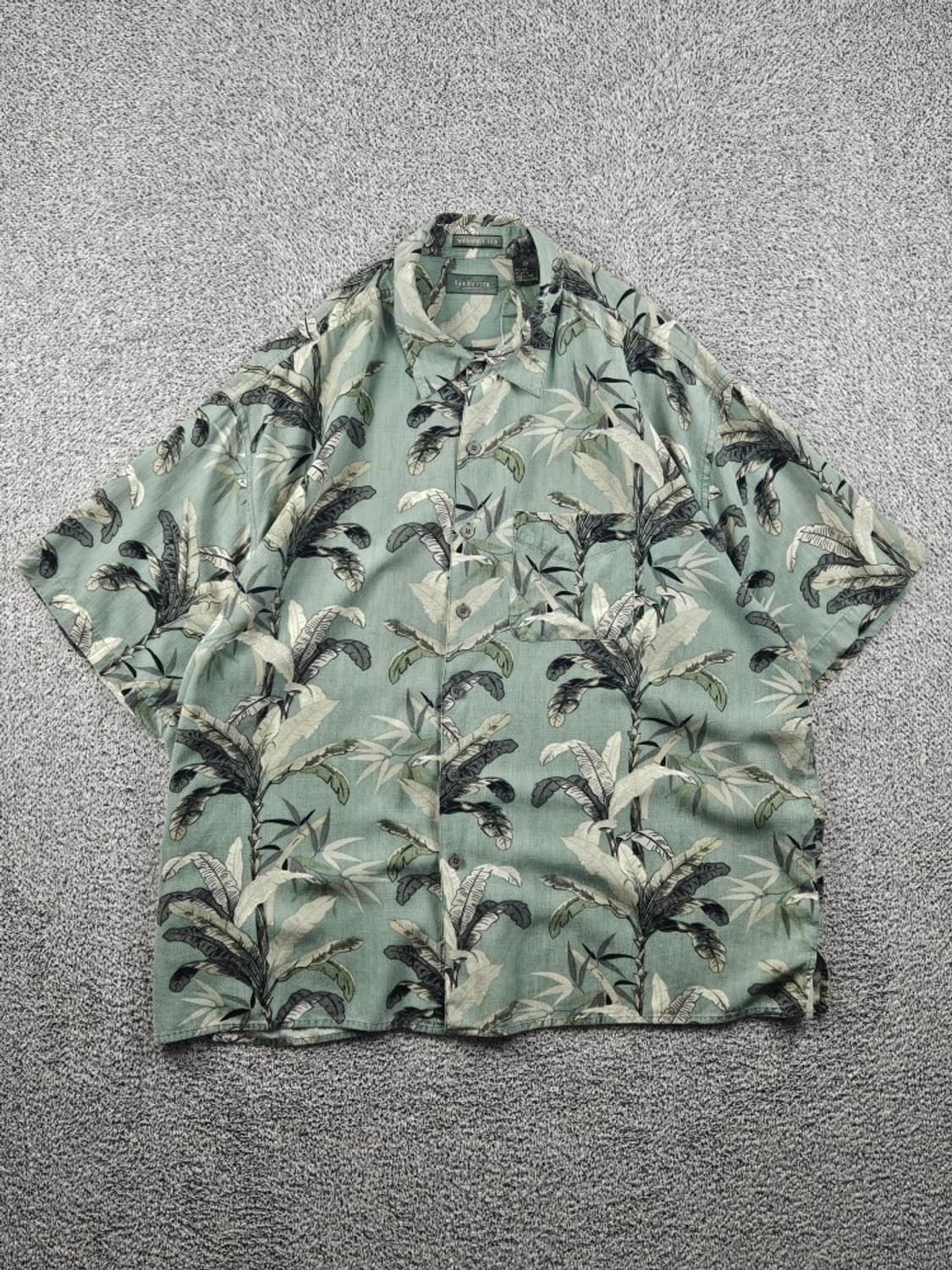반 휴센 실크 하와이안 반팔 셔츠 ( 2XL ) / 12533 상품이미지1