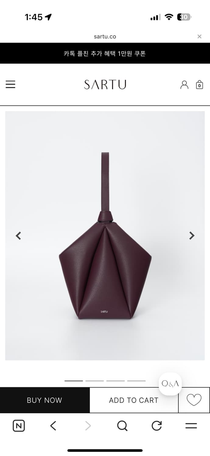 사르투 LYV tote bag (Burgundy) 상품이미지4