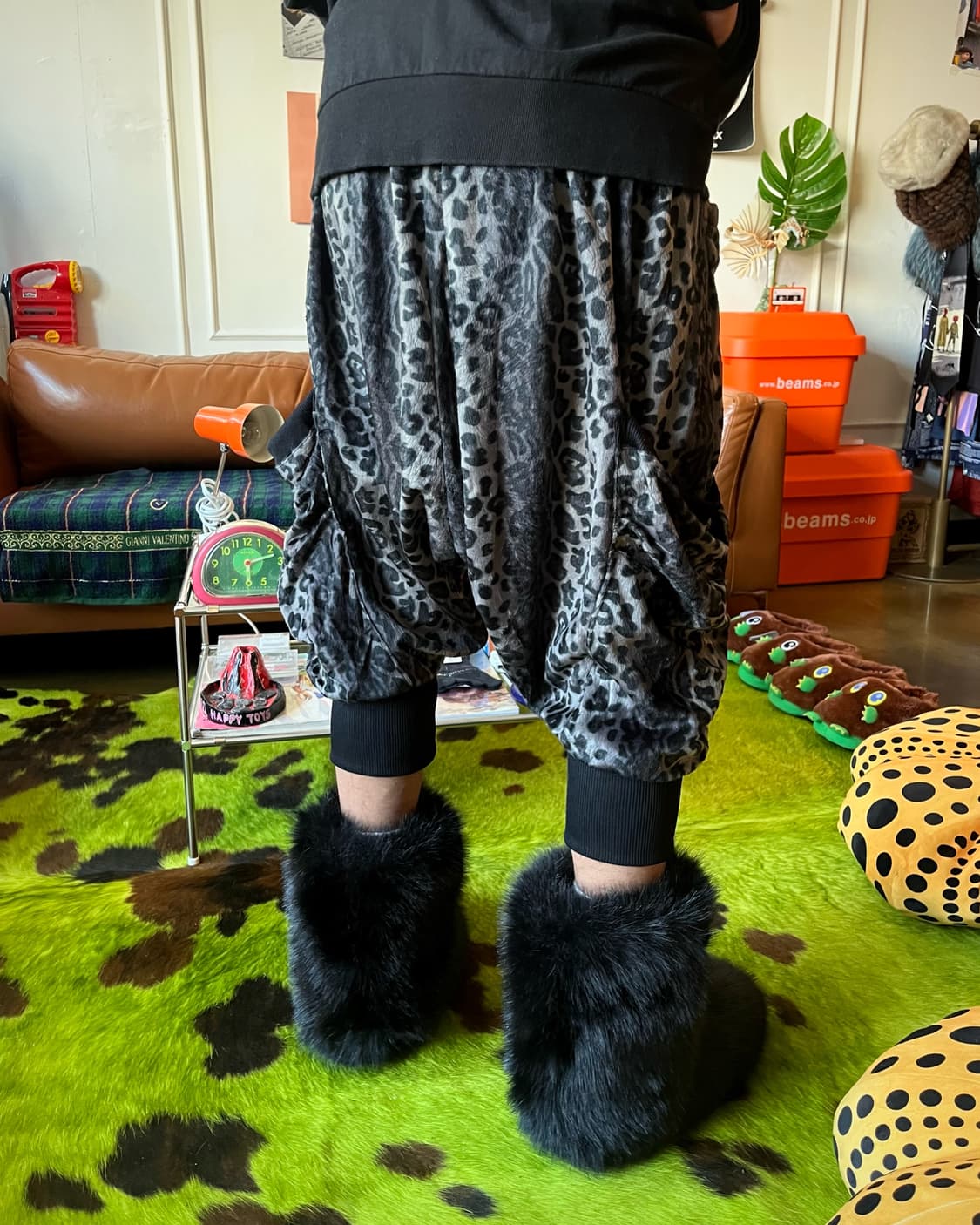 2000s Clash Ahead Leopard Baggy Pants 상품이미지2