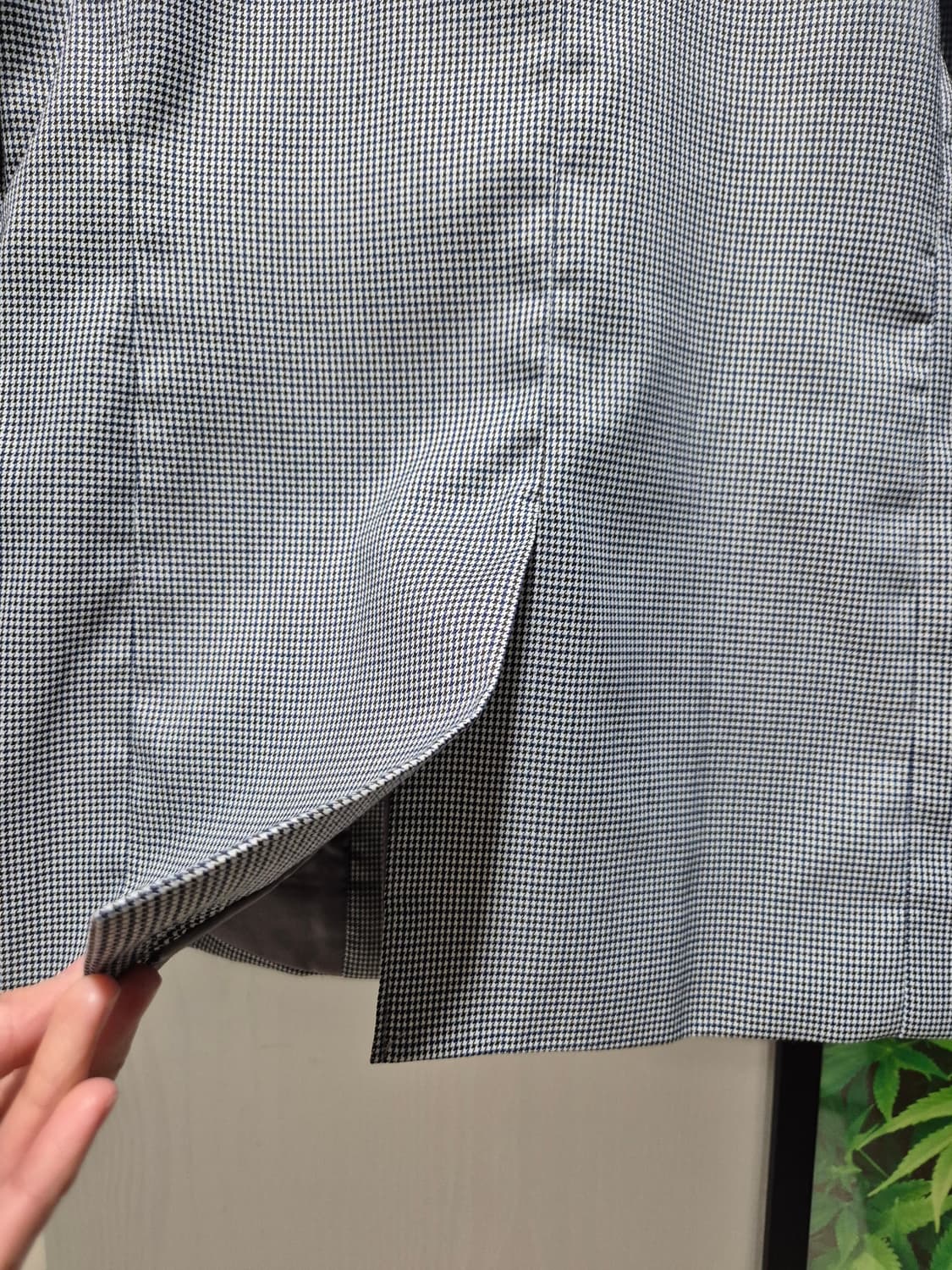 빈티지 체크 패턴 여성 자켓 상품이미지6