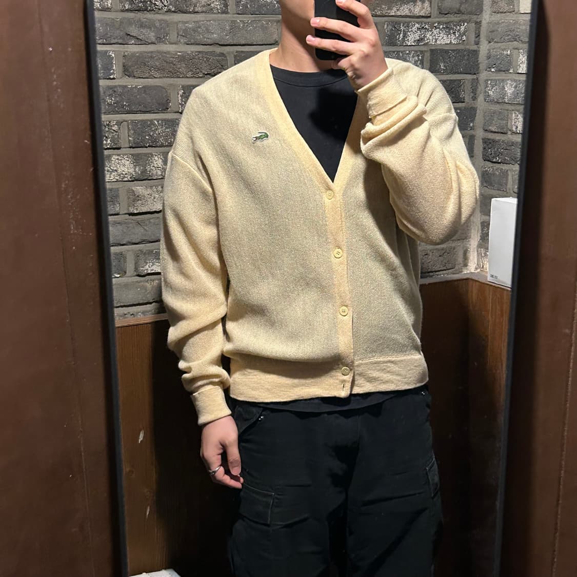 XL) 라코스테 서광 빈티지 울 가디건 상품이미지8