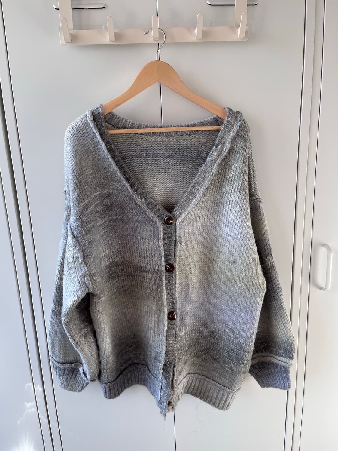 Kastane 블루그레이 그라데이션 헤비 니트 가디건 상품이미지7