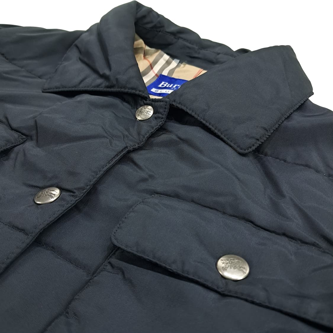 CN653W M 버버리 블루라벨 블랙 큐프라 패딩 자켓 상품이미지3