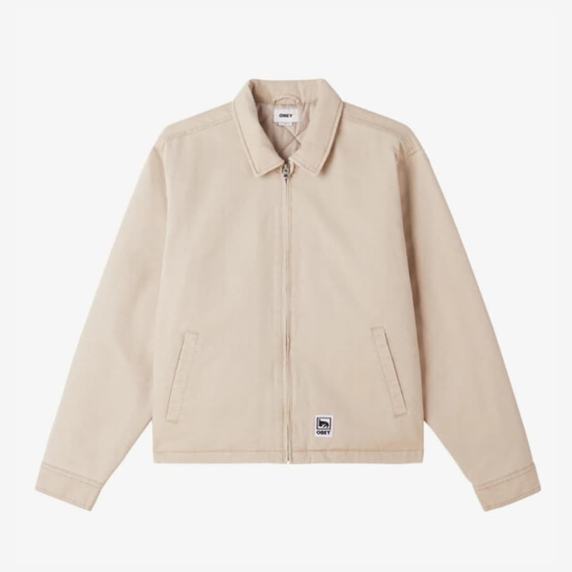 obey HEAD JAZZ ZIP UP JACKET SILVER GREY 상품이미지1