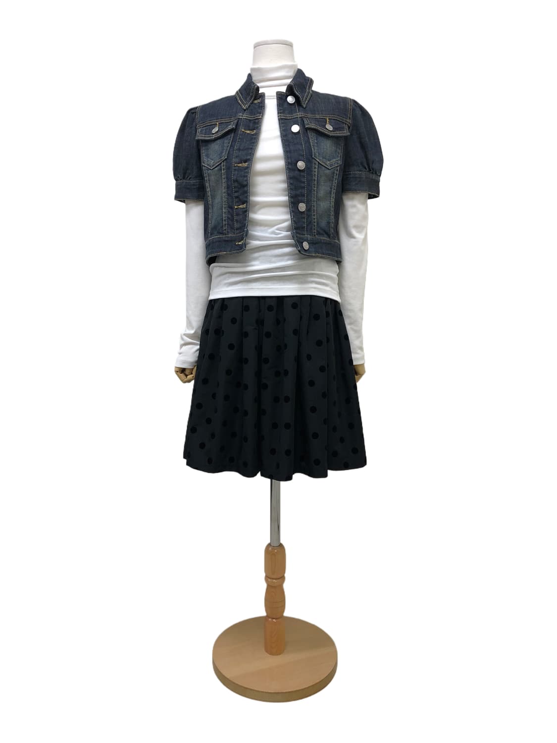 빈티지 반팔 청자켓 상품이미지2