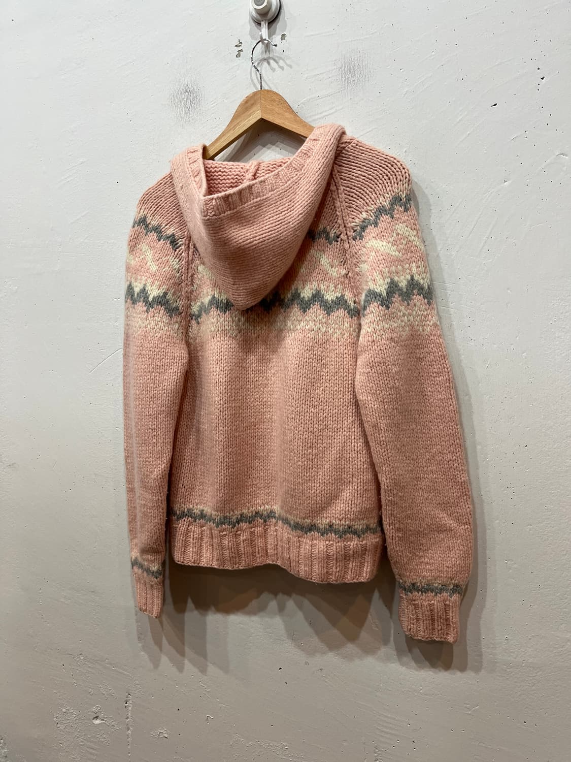 CRENCIA 노르딕 울 후디 니트집업  상품이미지2