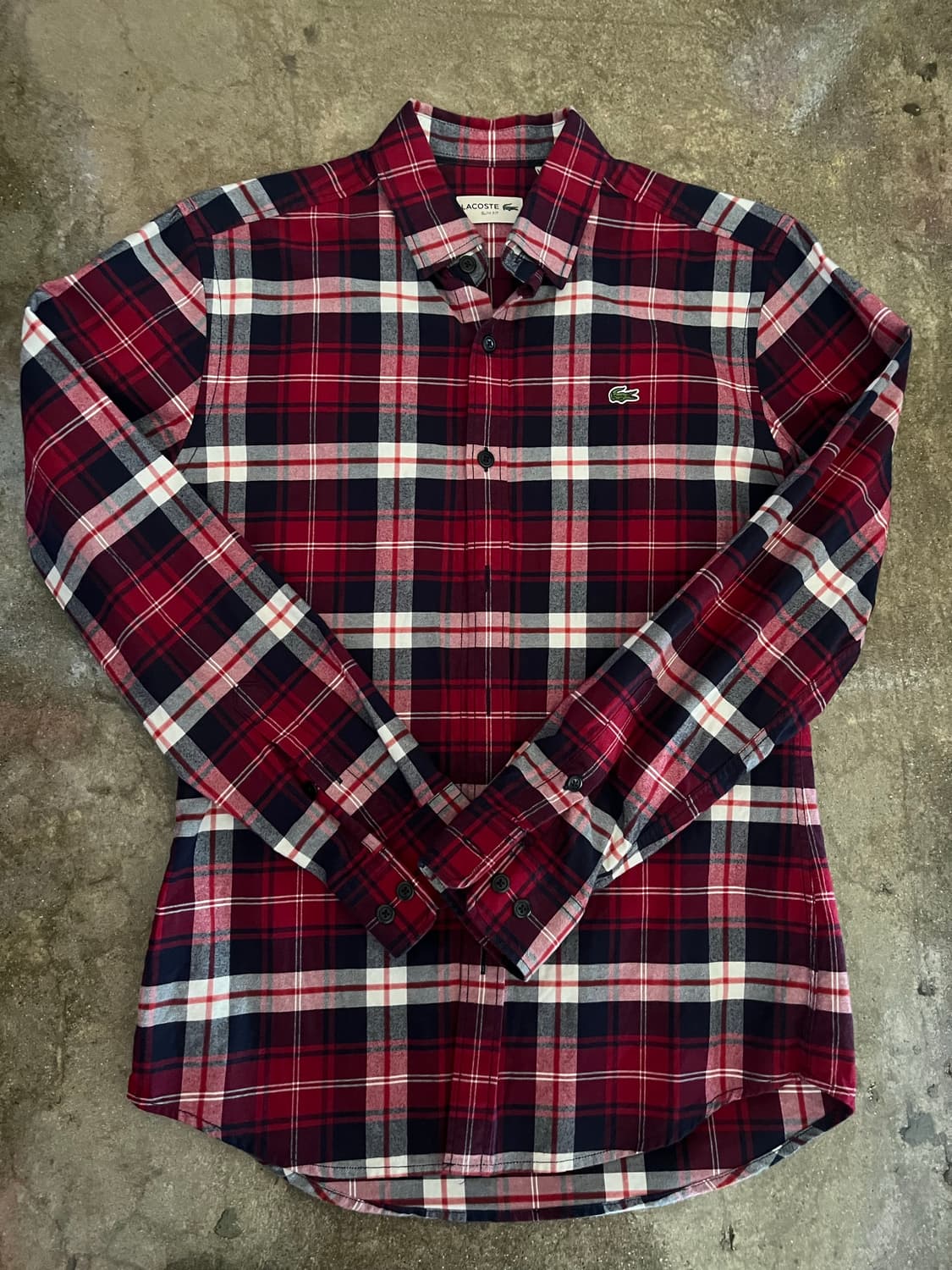 라코스테 체크 셔츠.  상품이미지2