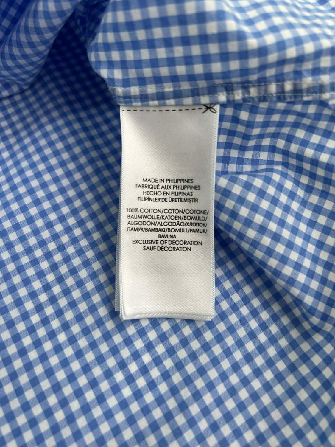 [L] 폴로 랄프로렌 깅엄 체크 셔츠 블루 상품이미지4