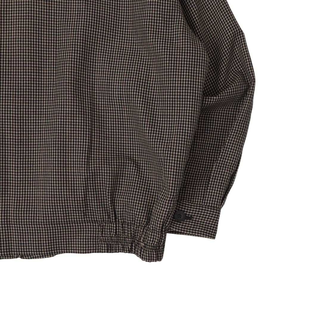 입생로랑 배색 카라 체크 울 블루종 자켓 상품이미지7