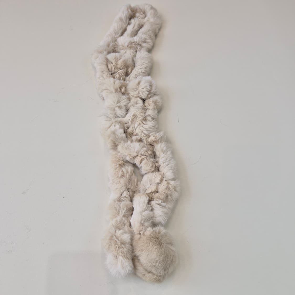 베이지 리얼 렉스 토끼퍼 머플러 상품이미지6