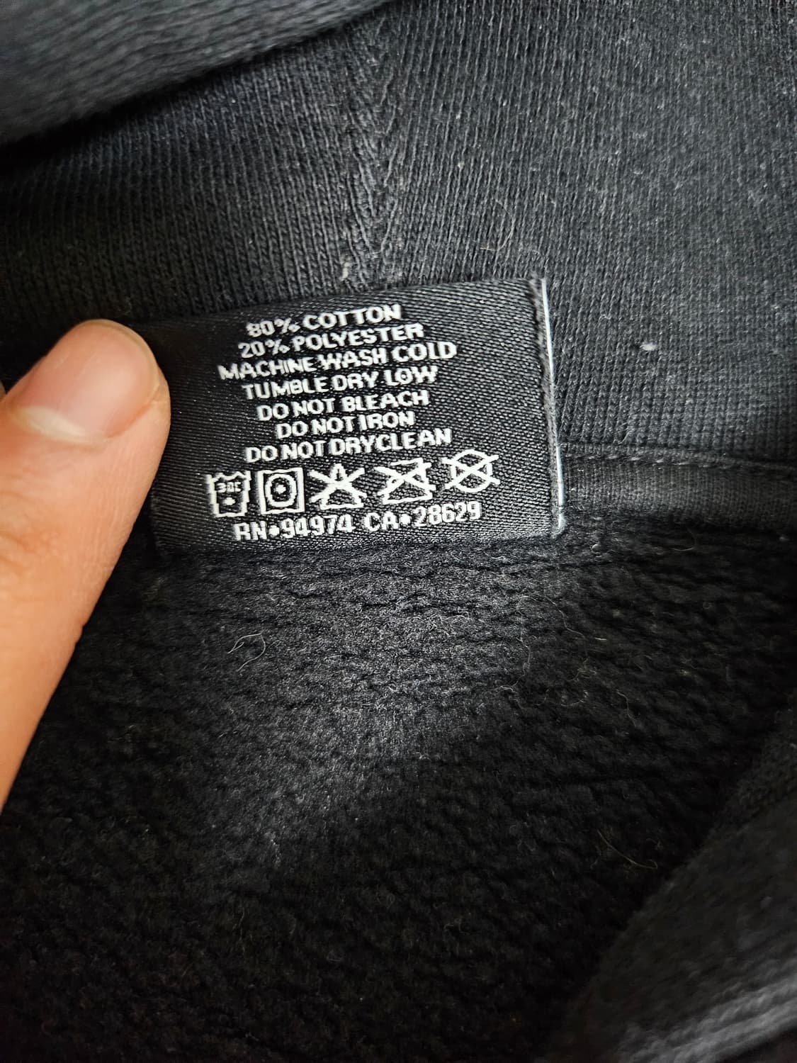 (홍대 하이츠스토어 구매) 스투시 베이직 기모 후드티 XL 상품이미지4