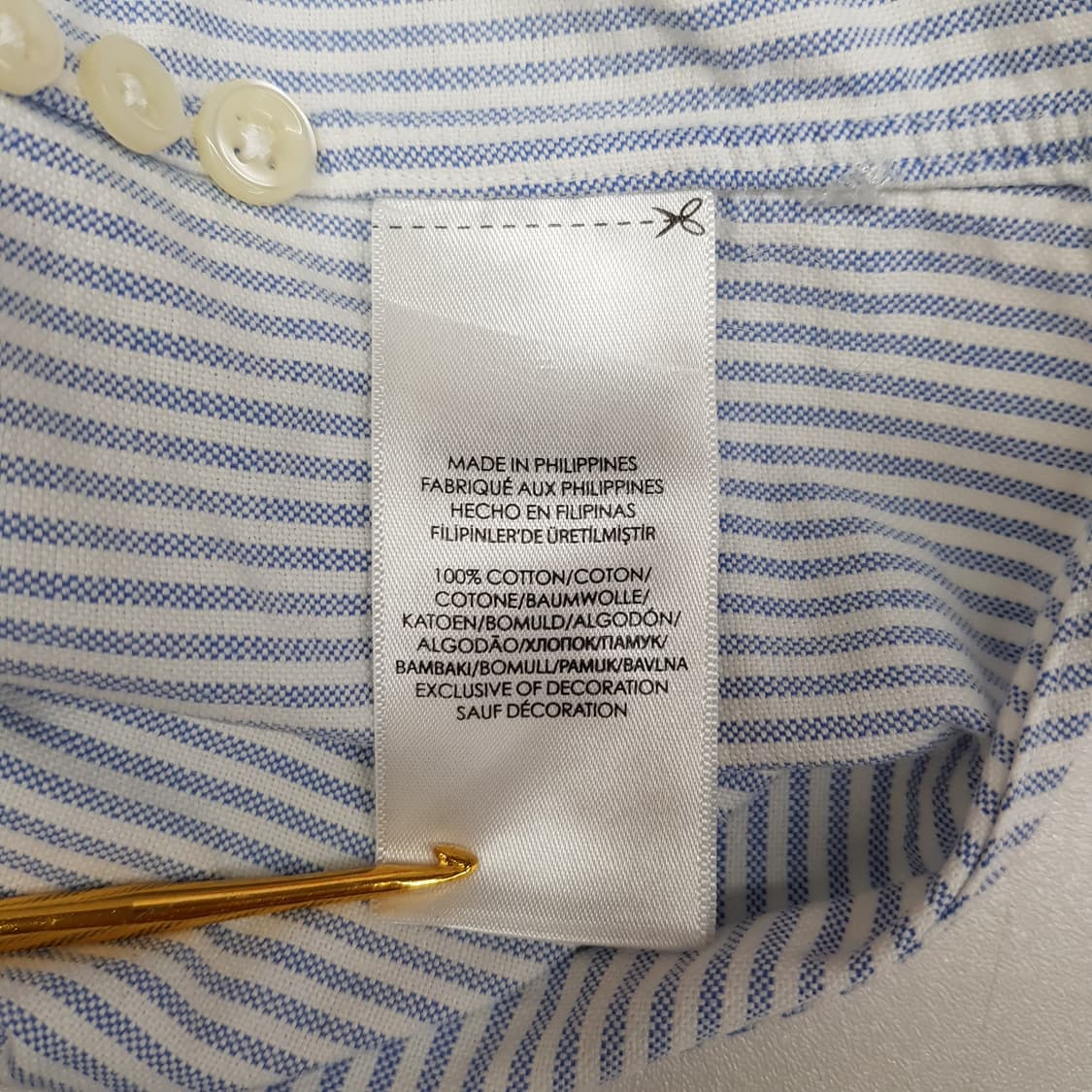 폴로 랄프로렌 옥스퍼드 면소재 셔츠 M사이즈 상품이미지7