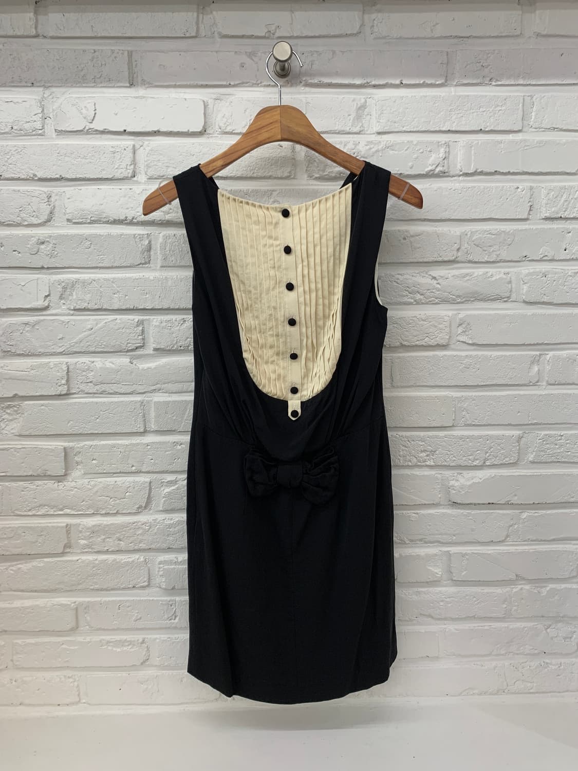 모스키노 턱시도 실크 블랙 원피스 상품이미지1