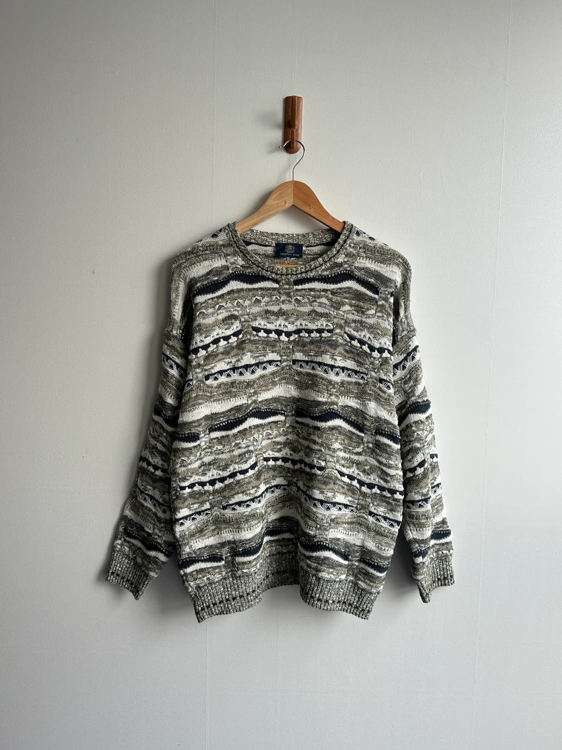 90s 크리스찬 모드 빈티지 케이블 니트 상품이미지2