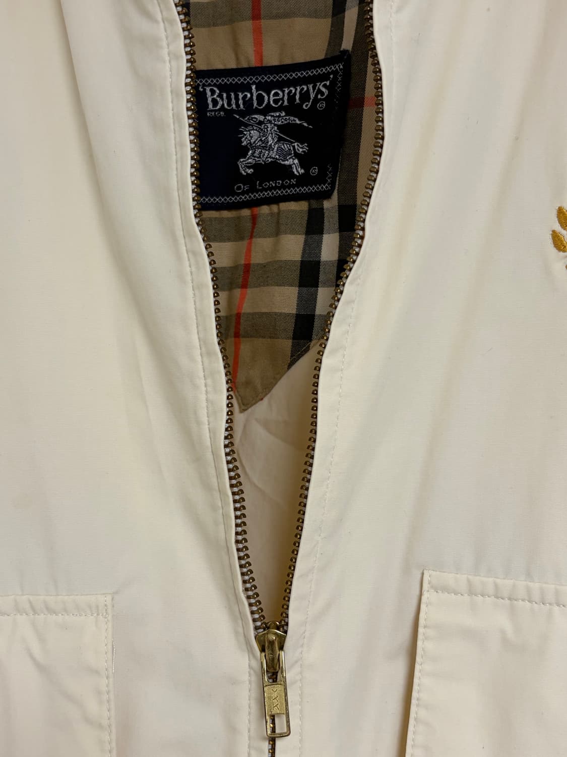 버버리 봄 아우터(90s USA 크레스트 자수 자켓) 상품이미지3