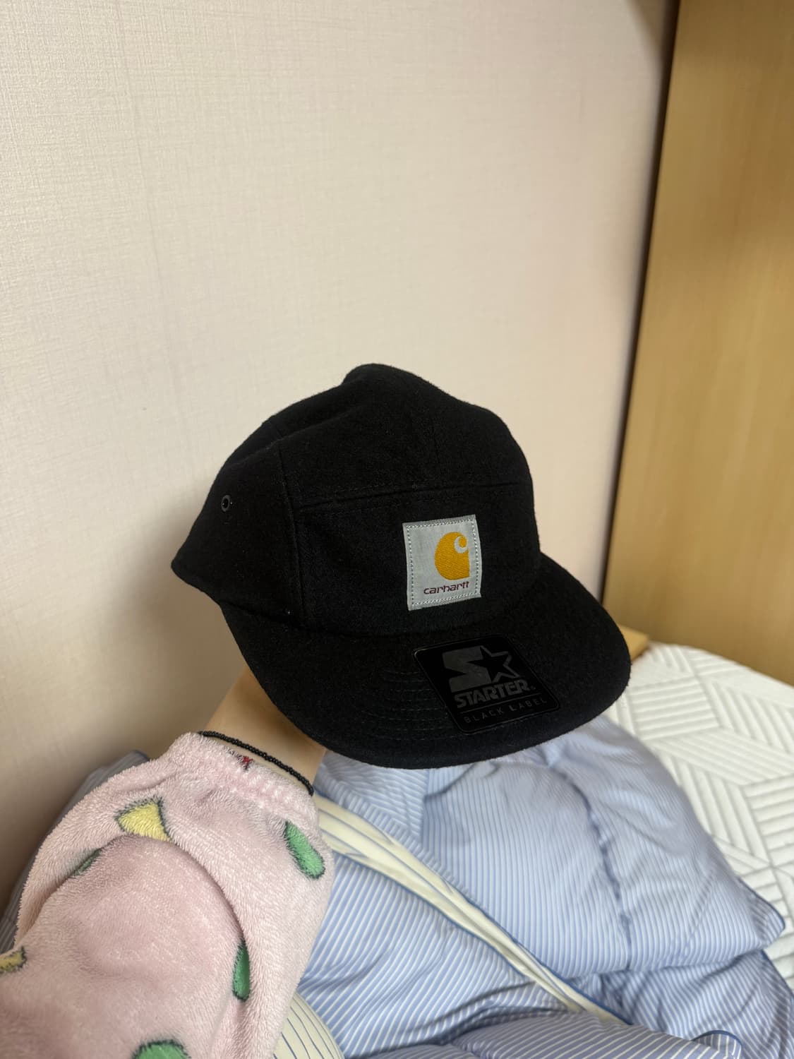 칼하트x스타터 울 블렌드 로고 캠프캡 상품이미지1