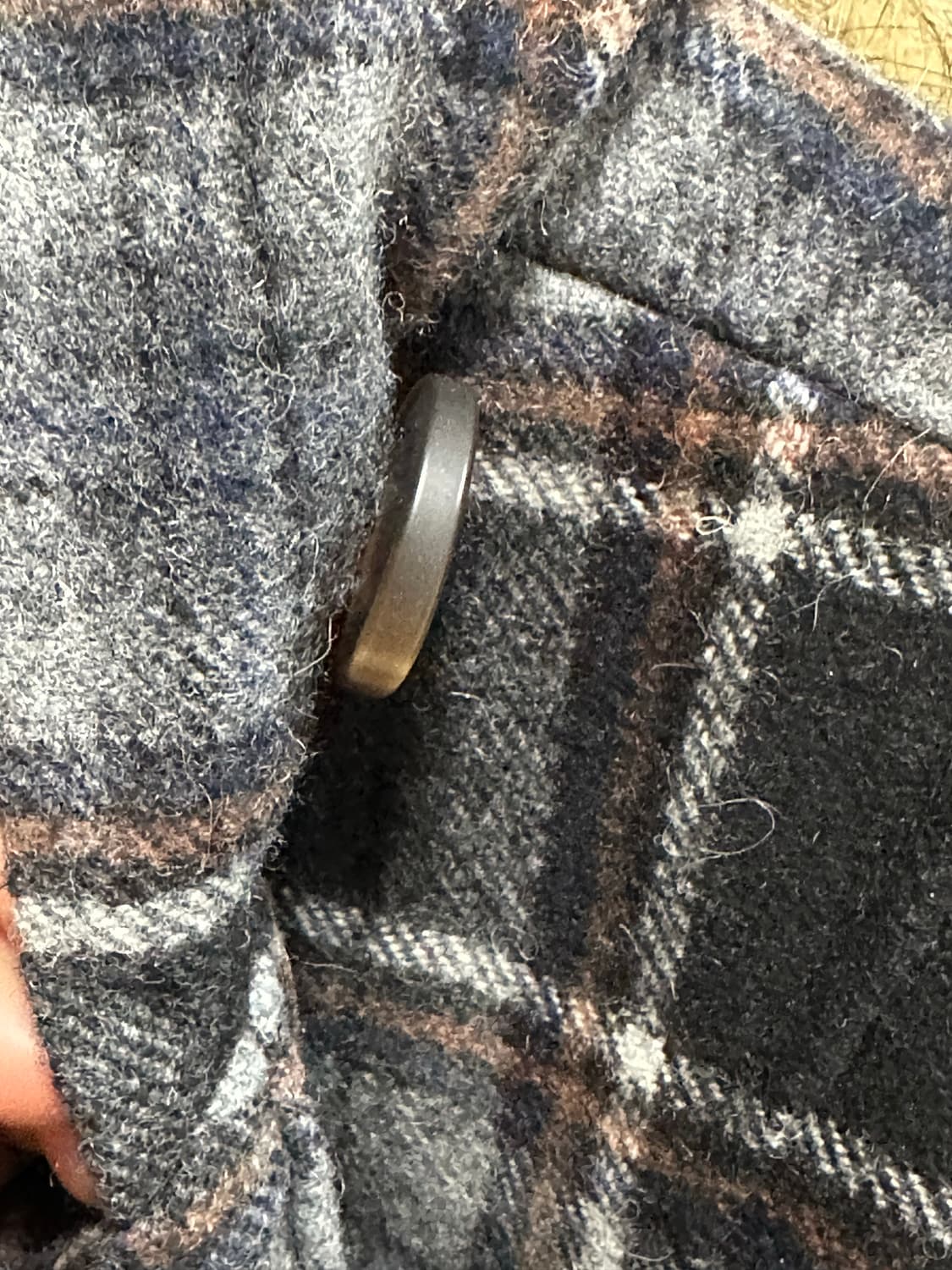 사파리스팟 레기온 퍼 체크 더플 코트 1사이즈 상품이미지10