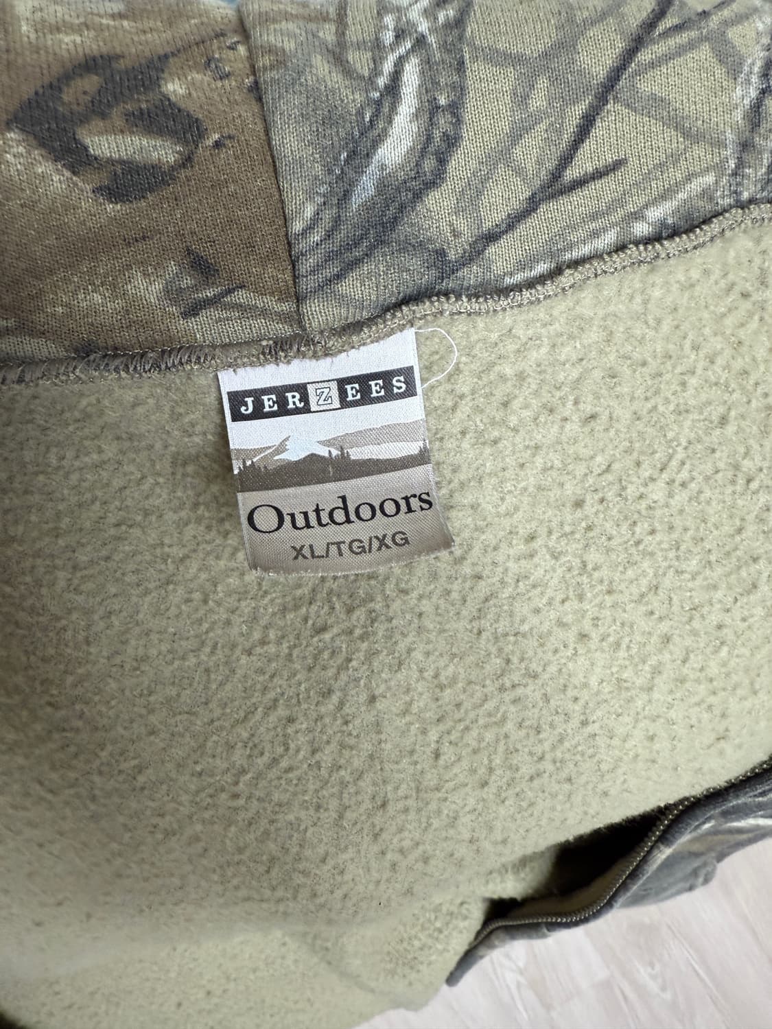 90s forest camo zip up hoodie 상품이미지4