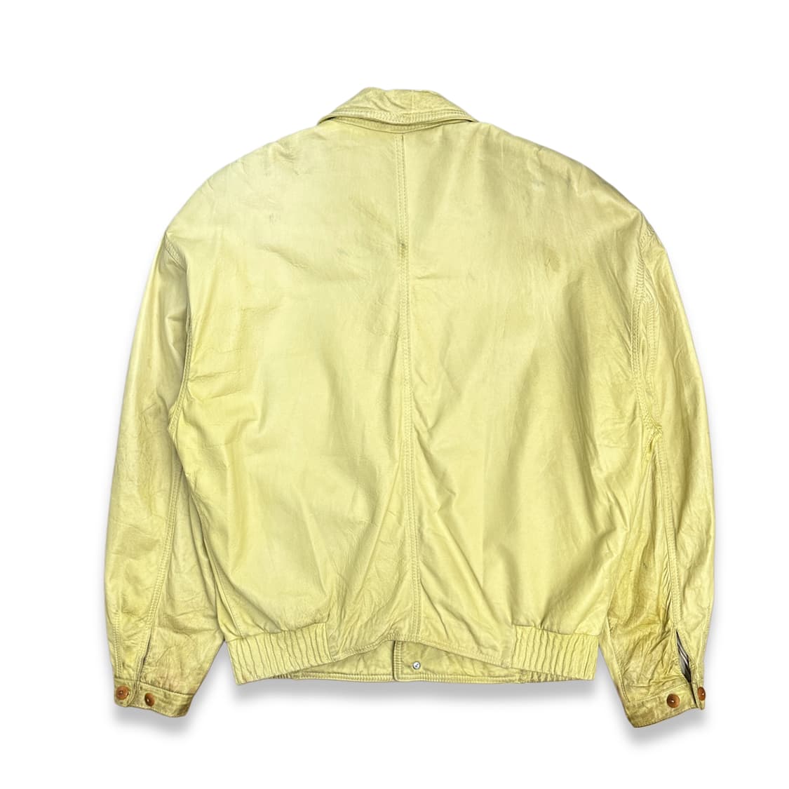 80s HUGO BOSS 레더 트러커 자켓 XL 상품이미지2