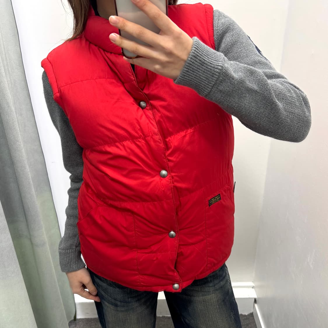 폴로 레드 블랙 리버시블 패딩조끼 상품이미지3