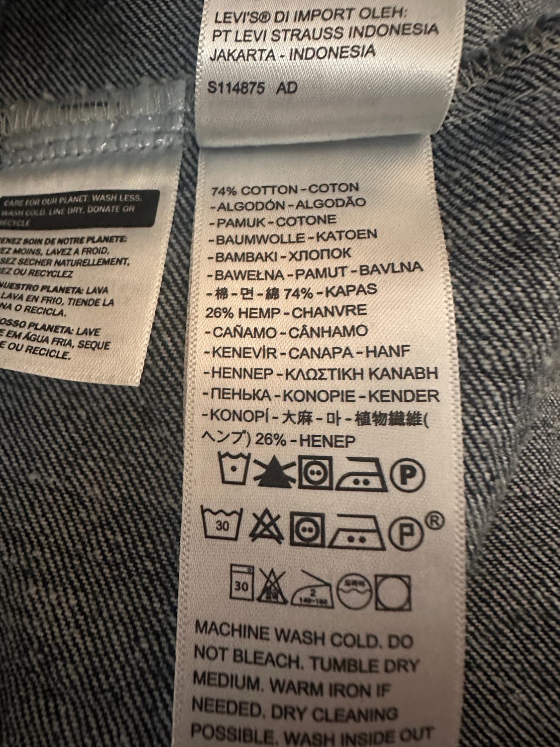 리바이스 프리미엄 타입1 자켓-0002(M) 상품이미지4