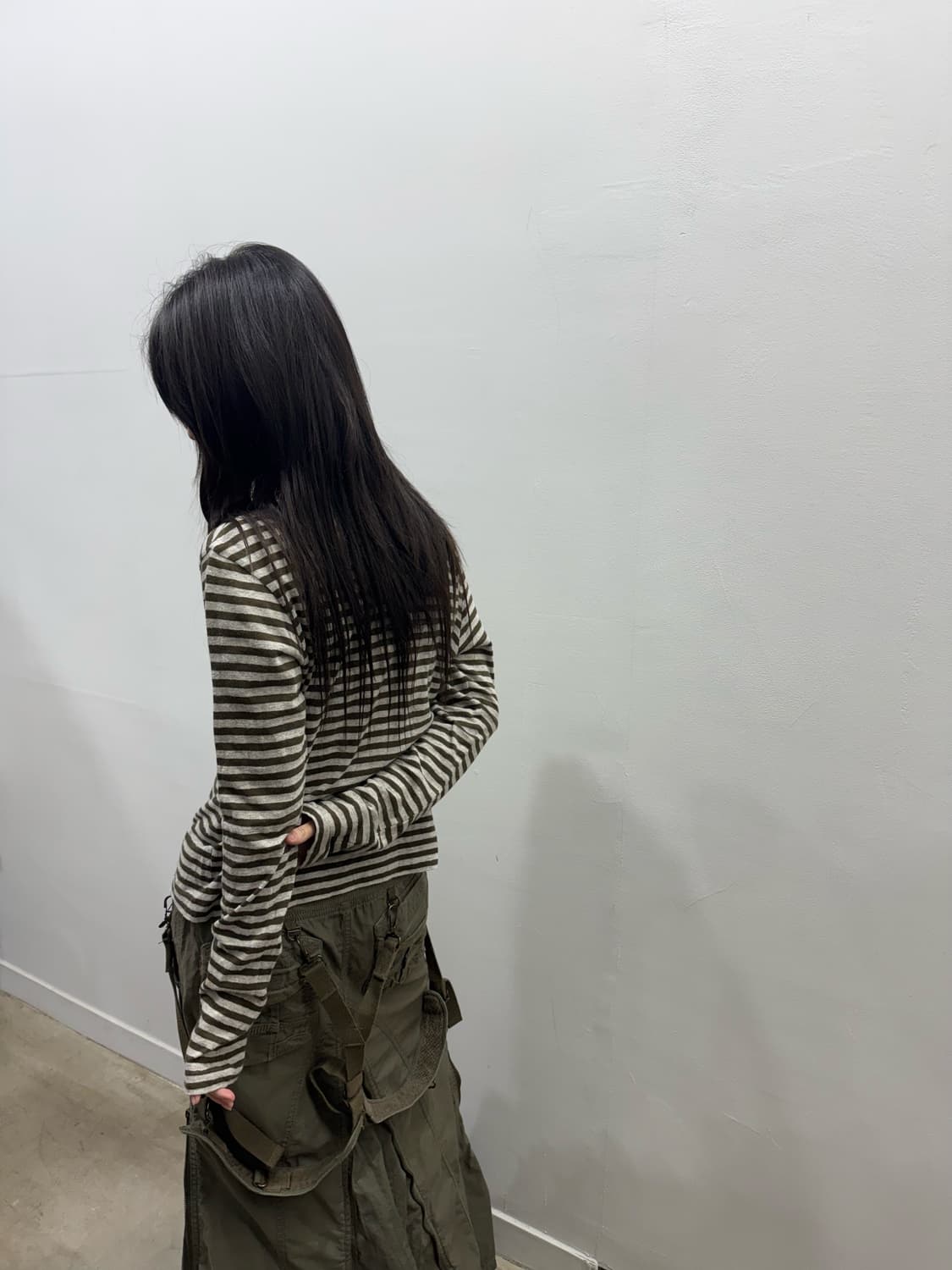 요지 야마모토 y’s 스트라이프 버튼 디테일 롱 슬리브 상품이미지6